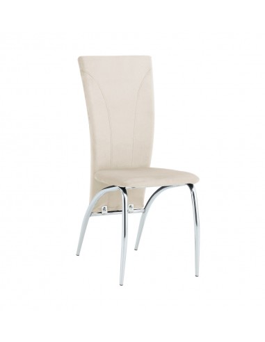 Lot de chaises DUNA chrome velours votre