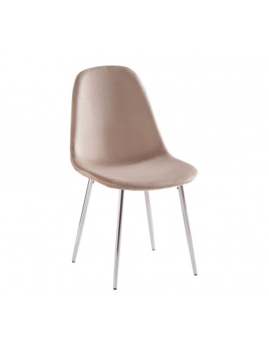 Lot de chaises  SCANDINAVE en velours pieds chrome meilleur choix