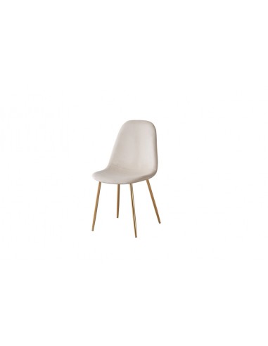 Lot de chaises SCANDINAVE en velours pieds Gold Comparez plus de prix