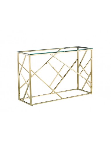 Console GEOMAG Gold Verre 120x40x78 cm la chaussure