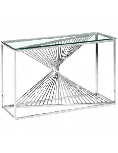 Console luxury BRITTANY en Verre Transparent 120x40x78 cm de la marque