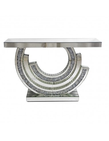 Meuble Console TOURBILLON Miroir et Strass Luxury 120x35x80 cm Découvrez la collection