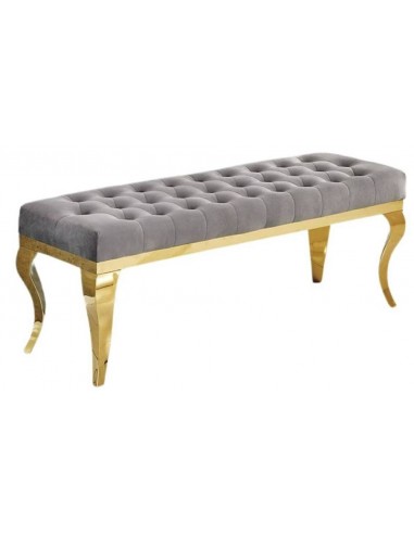 Banquette BAROQUE Capitonnée Gold en velours basket pas cher