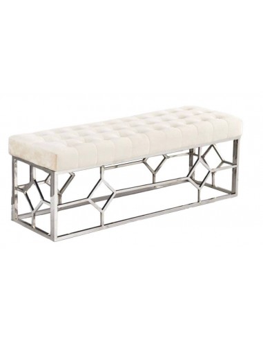 Banquette XXL VERTIGO Chrome en velours destockage