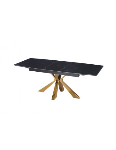 Table extensible BIANCA Gold plateau Céramique Economisez 