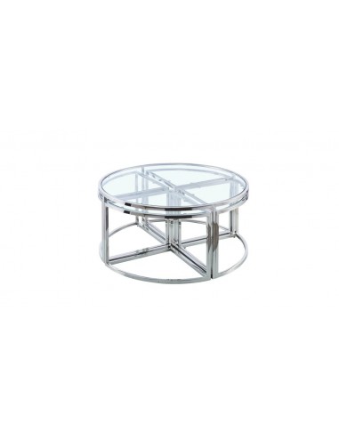 Table basse ELVE chrome Transparent 90x45 cm acheter