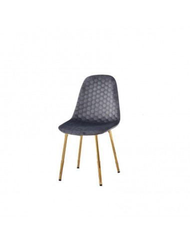 Lot de chaises Scandinaves ABEILLE Gold velours Fin de série