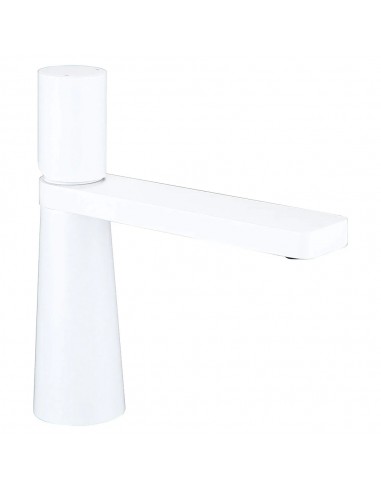 Robinet salle de bain lavabo minimaliste géométrique design - Blanc - Laiton 2 - 3 jours ouvrés.