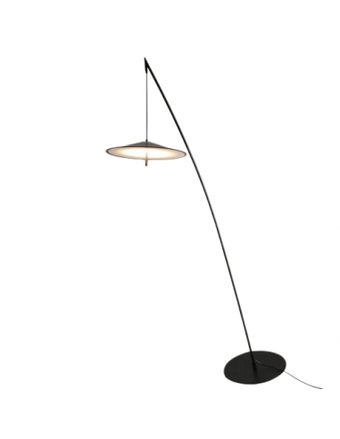 Lampadaire penché en métal noir LED design moderne SPY-X Comparez plus de prix