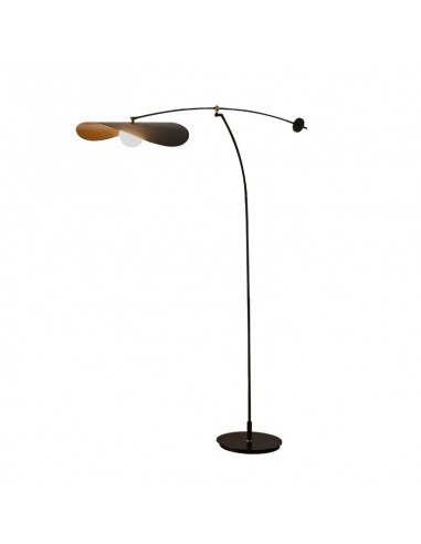 Lampadaire pivotant design moderne en métal noir ESCA en ligne